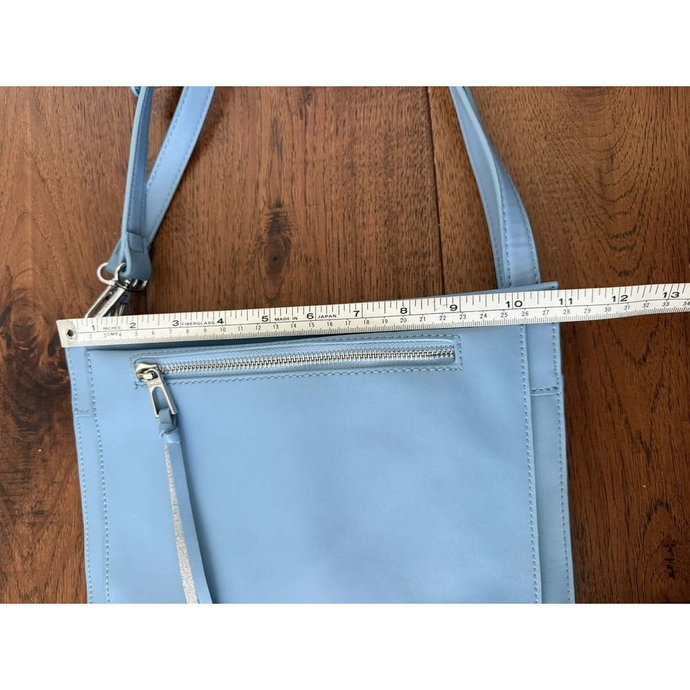Sam Edelman Maisie Passport Crossbody Light Blue Leather Travel/Everyday Bag - Picture 12 of 14